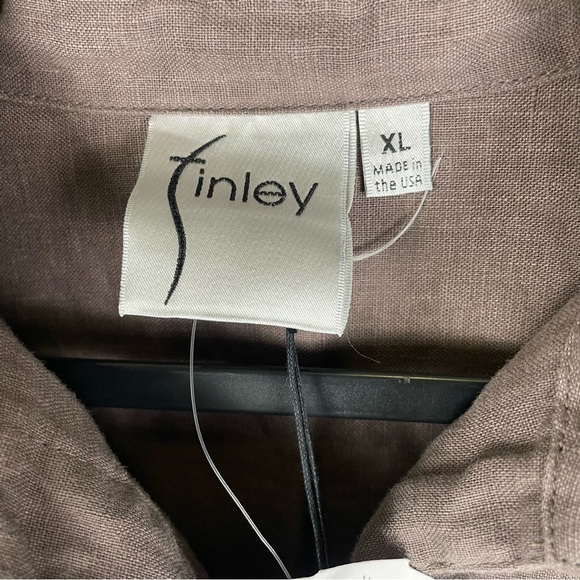 New Finley XL Linen Dress Minimal Quiet Luxury Capsule Wardrobe Neutral Brown - Picture 5 of 10